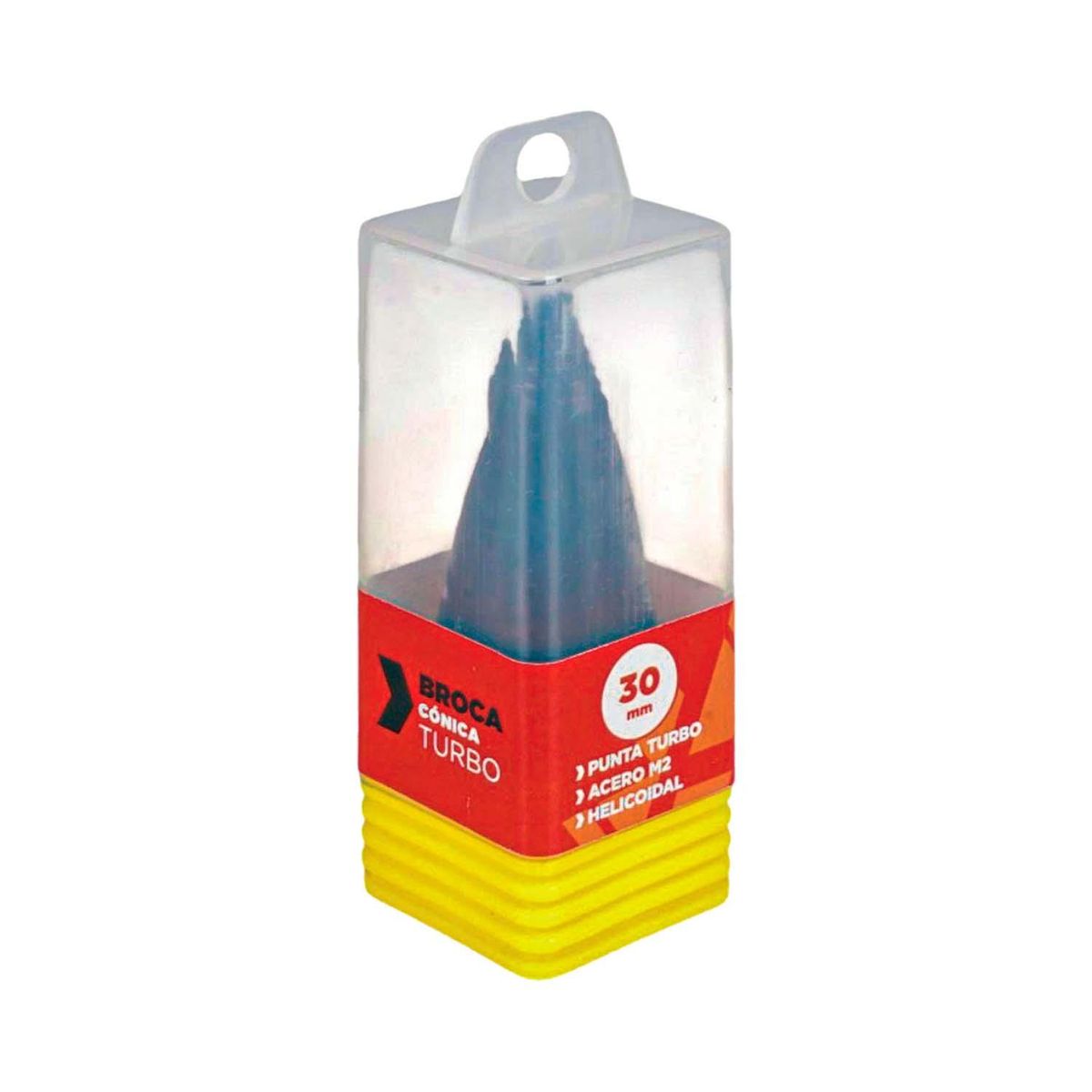 HEMIC - Broca Cónica Turbo Escalonada Hemic 30mm HSS-M2 Metal TiAlN