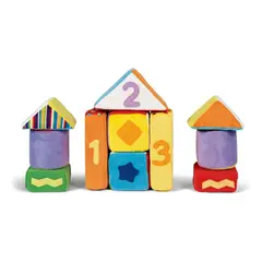 JM IMPORT - Set De Bloques Geometricos Tela Hipoalergenica Infantil 6m+ Multicolor