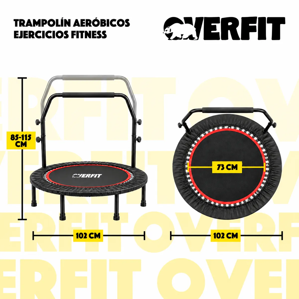 OVERFIT - Trampolin Aerobicos Overfit Ejercicio Fitness Yoga