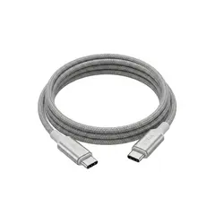 EZRA - Cable USB-C a USB-C 60W Carga Rápida 1 Metro Trenzado