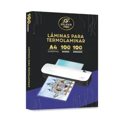 GALAXIA PRO - 100 Laminas Para Plastificar Termolaminar A4 100 Micrones