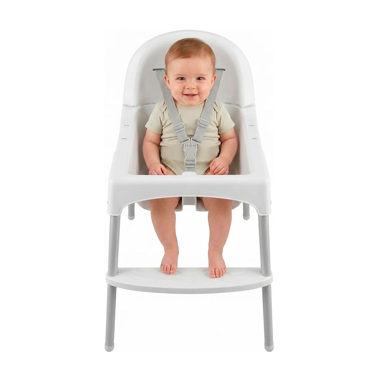 OFERTABKN - Silla De Comer para Bebe Portatil Basico Con Arnés De 3 Puntos