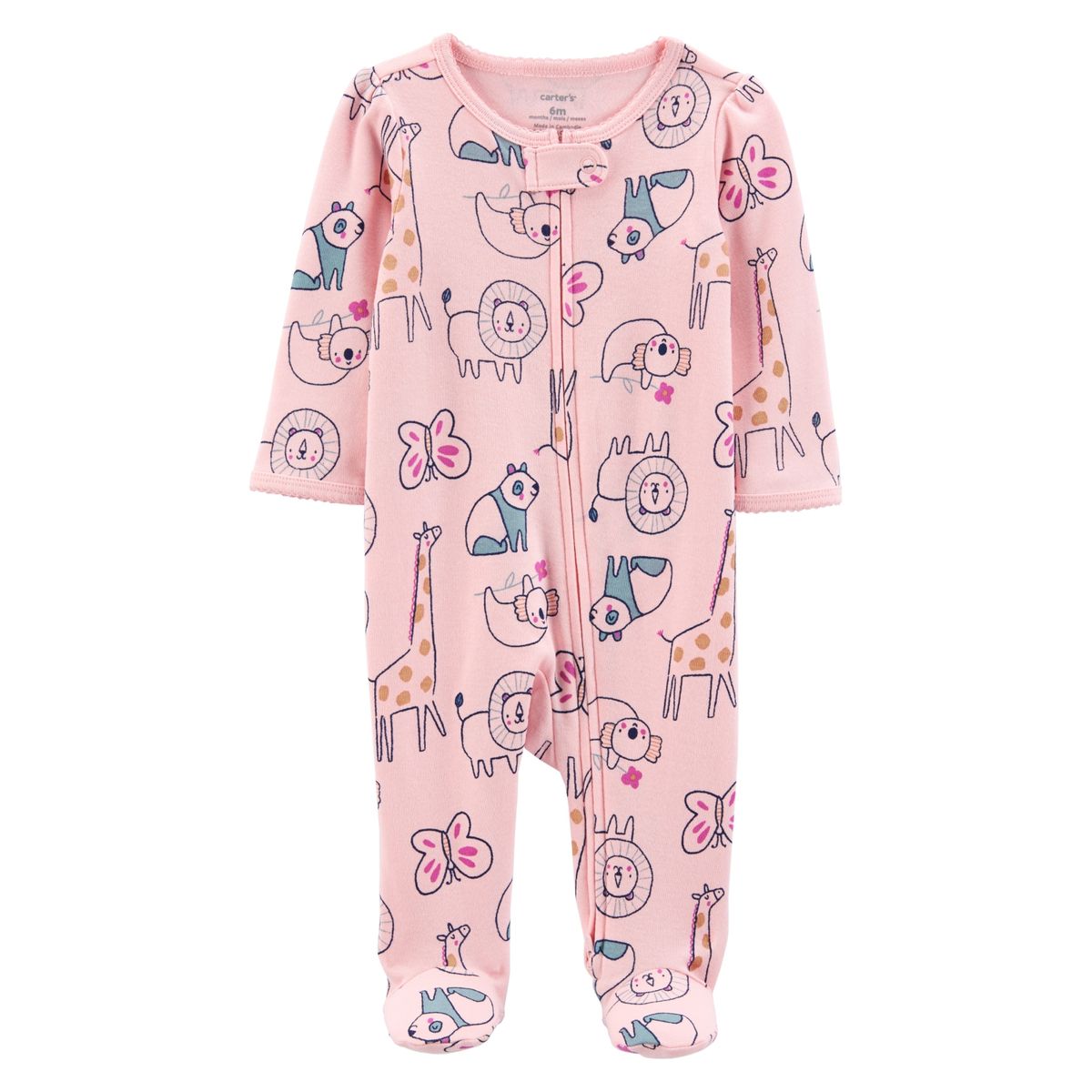 CARTER'S - Pijama Algodón Estampado Animales Bebé Niña Carter´s