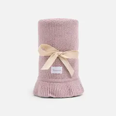 BABYROSEN - Manta tejida Algodón Vuelos Rosa