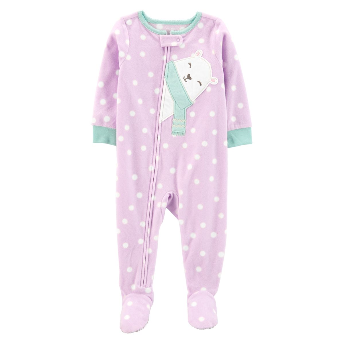 CARTER'S - Pijama Polar Lunares Oso Polar  Niña