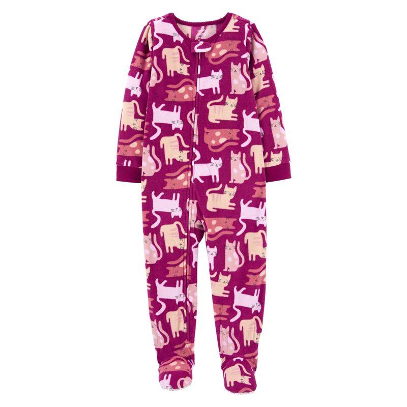 CARTER'S - Pijama Polar Gatos  Niña