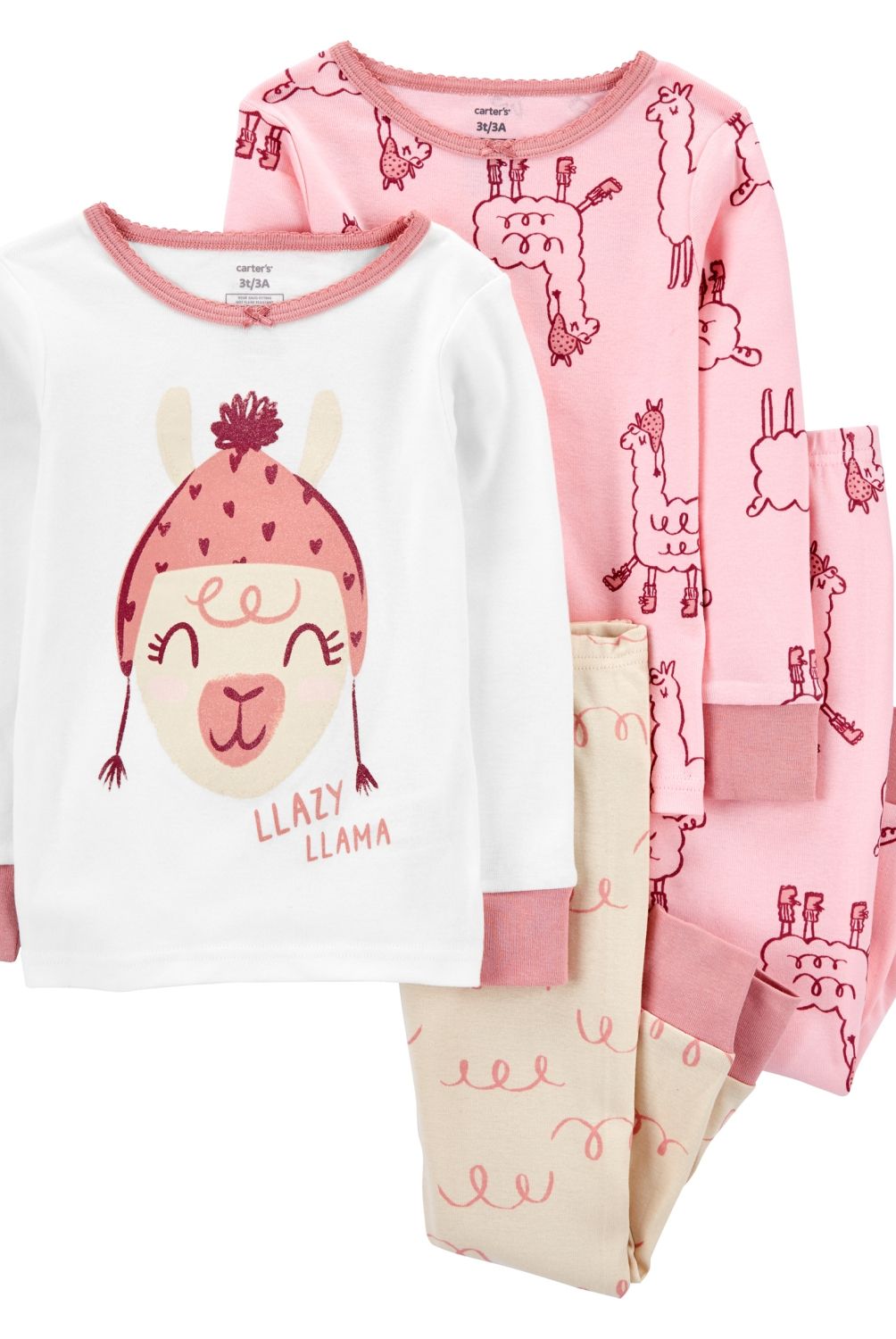 CARTER'S - Conjunto 4 Piezas Pijama Algodón   Niña