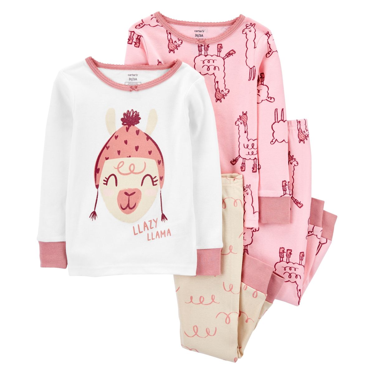 CARTER'S - Conjunto 4 Piezas Pijama Algodón   Niña