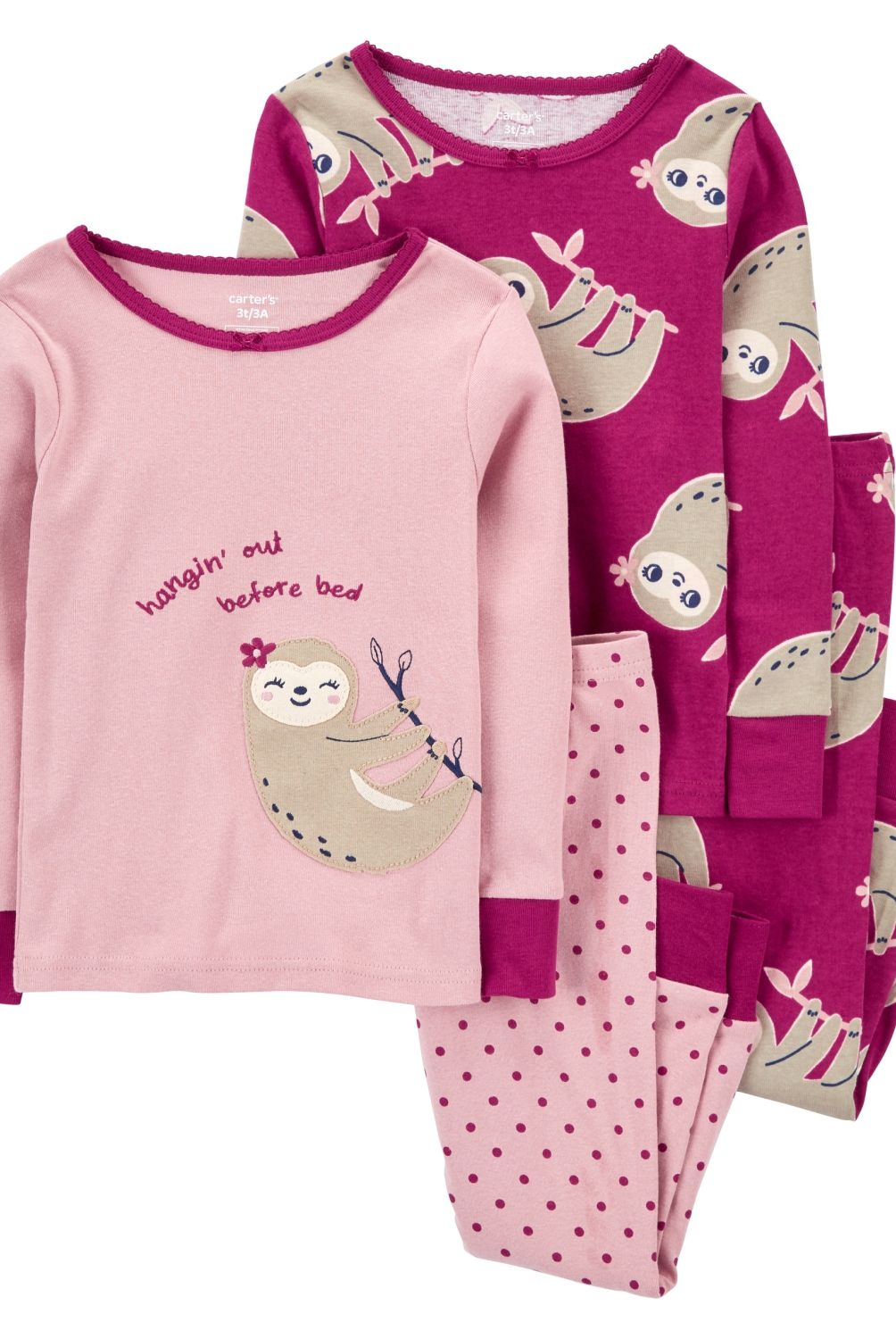 CARTER'S - Conjuntos 4 Piezas Pijama Algodón  Niña