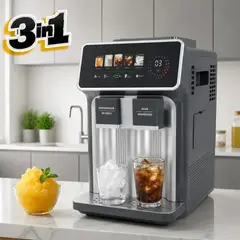 HOMEBRANDT - Maquina Fabricadora De Hieloganizado 3en1 Pantalla Táctil