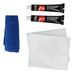 MOTORLIFE - Kit Eliminador Rayones Pintura Auto Scratch 50g Crema
