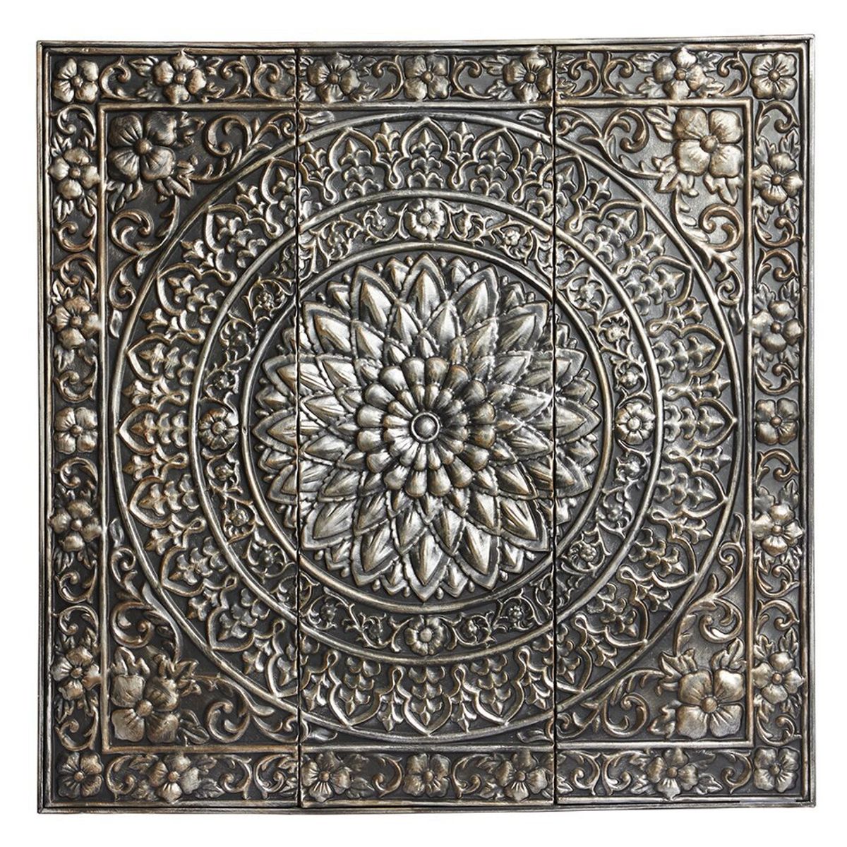 BORIA - Placa Flor Metálica