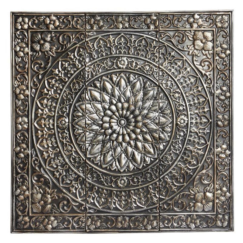 BORIA - Placa Flor Metálica