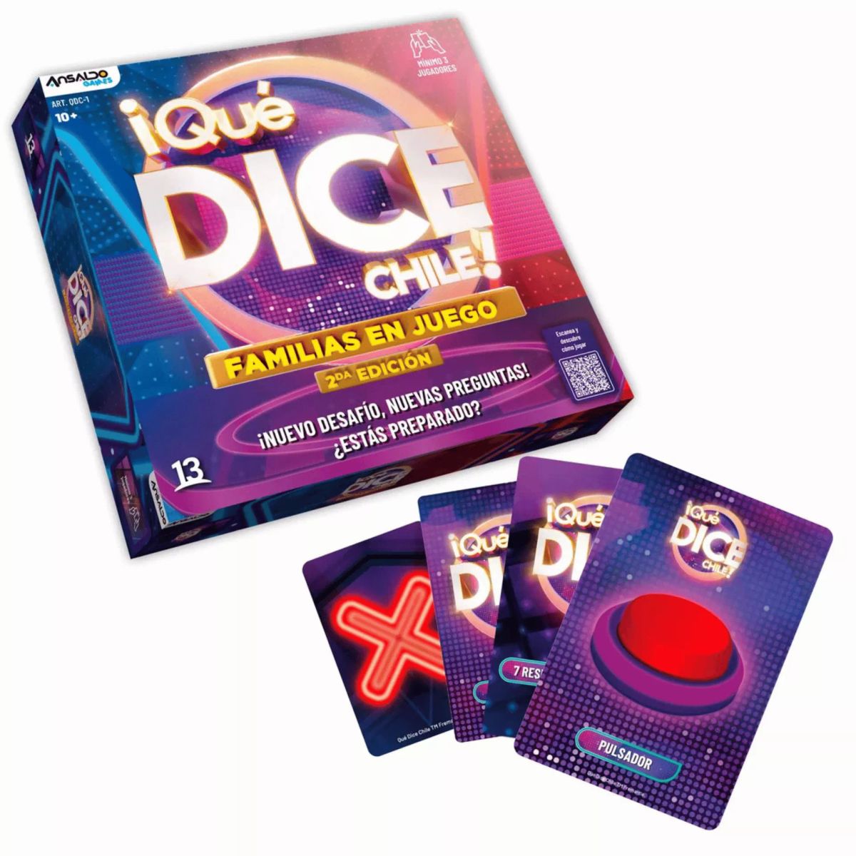 ANSALDO GAMES - Juego De Mesa Que Dice Chile Familias En Juego