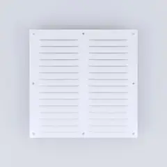 GENERICO - Celosía De Ventilación Grande Metálica Blanca 30 X 30cm Blanco BELUG