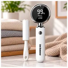IRM - Quita Pelusas Recargable con Pantalla Saca Pelusas Eléctrico USB-C 5v Con accesorio