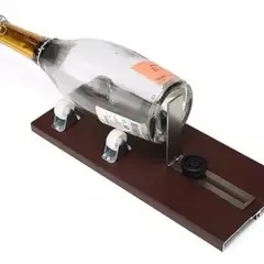 GENERICO - Cortador Botella Vidrio Base Metálica Kit con Accesorios