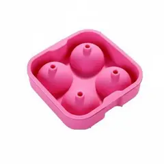 GENERICO - Molde Para Hielo Rosa Silicona