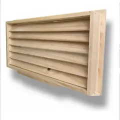 GENERICO - Celosía De Ventilación, 40x20cms, Madera , Uso Embutido BELUG
