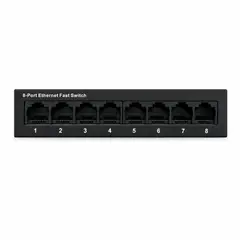 GENERICO - Switch Gigabit Ethernet 8 Puertos RJ45 10/100/1000 Mbps Metálico No Administrable Plug and Play