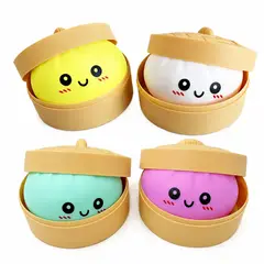 GENERICO - Dumpling Squishy Antiestrés Sorpresa Color Aleatorio Multicolor - Sorpresa