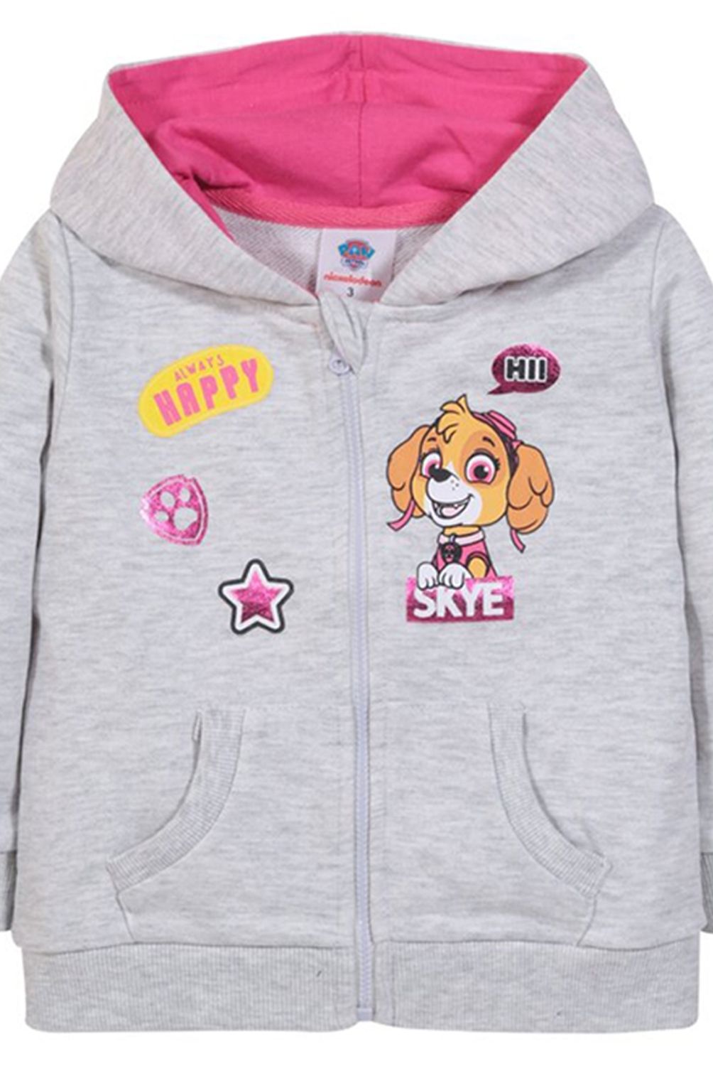 PAW PATROL - Poleron Niña Play Gris Paw Patrol