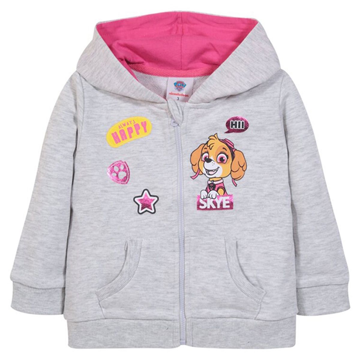 PAW PATROL - Poleron Niña Play Gris Paw Patrol