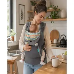 MYLHOGAR - Portabebé Ergonómico Multifuncional con Capucha Desmontable