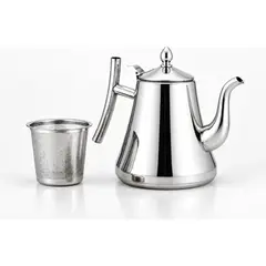 ESTILODOMUS - Tetera de Acero Inoxidable con Infusor 1 Litro