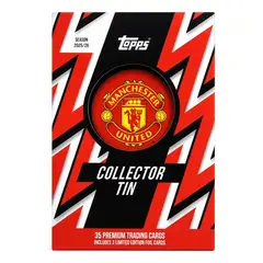 GENERICO - 35 Cartas Collector Tin Manchester United 2025/26 Topps
