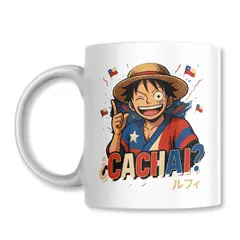 GENERICO - Tazon Luffy One Piece Somos El Mejor Pais de Chile Taza Sublimada 325ml