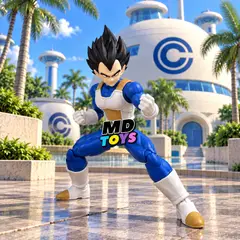BANDAI - Vegeta – Figura Dragon Ball 13cm Articulado