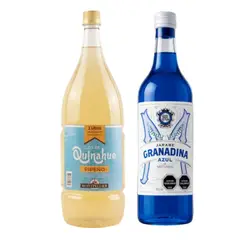 GENERICO - Pack terremoto Pipeño Clos de Quinahue 2 Litros+Granadina azul 900 cc