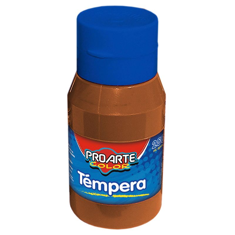 PROARTE - Témpera Proarte Frasco de 250ml. Color café pardo.