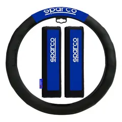 SPARCO - Cubre Volante + Cubre Cinturon Auto Universal Spc1111