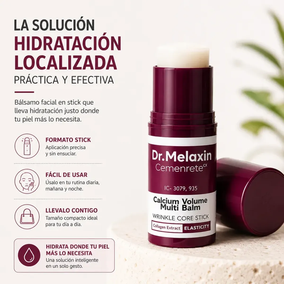 MOVI - Dr. Melaxin · Cemenrete Calcium Volume Multi Balm · bálsamo facial