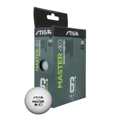 STIGA - PELOTA TENIS DE MESA 6 PACK MASTER 1 STAR