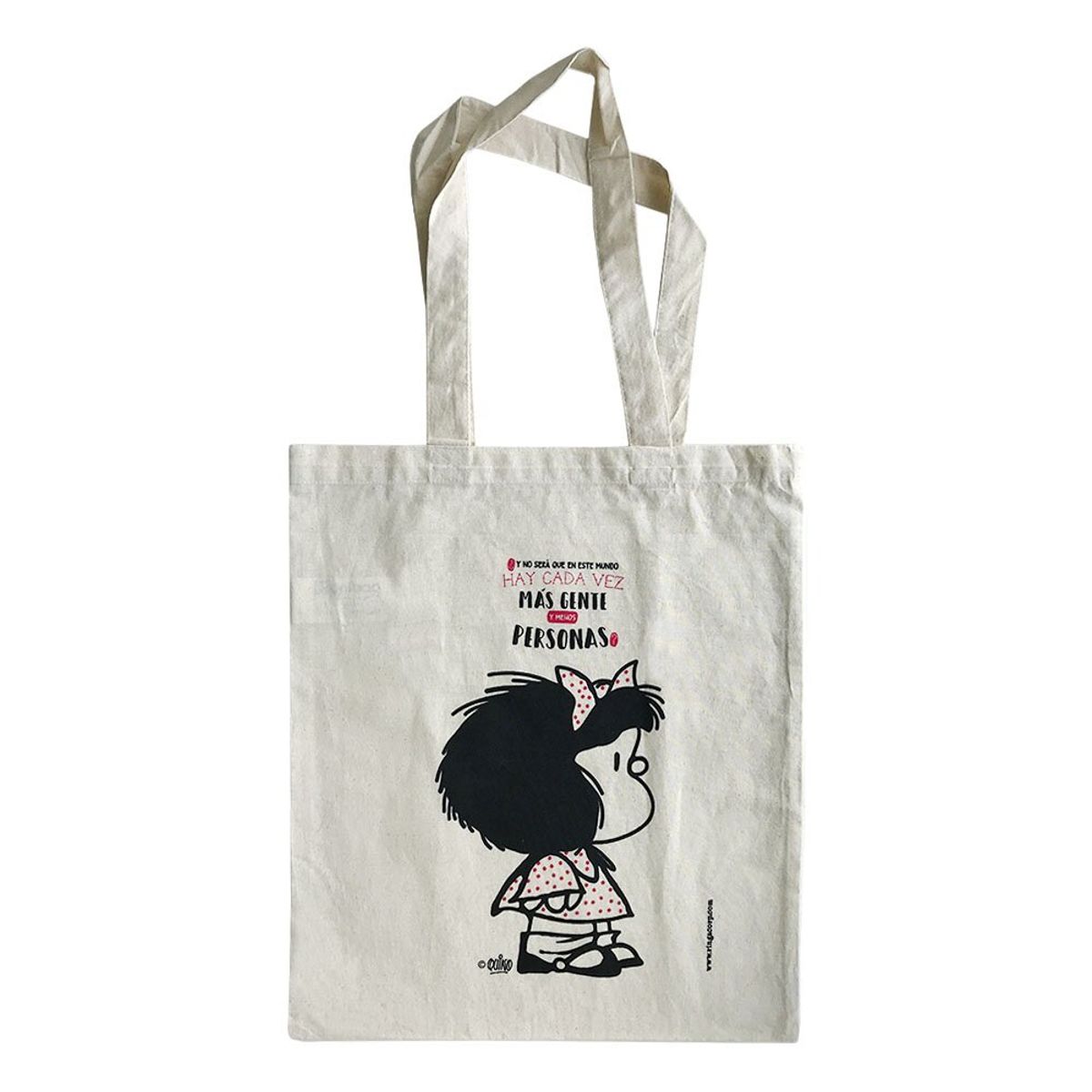 RINGA - Bolsa De Algodón Diseño Mafalda 38 Cm X 42 Cm