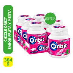 ORBIT - CHICLES FRUTAS Y MENTAS 6 UNIDADES