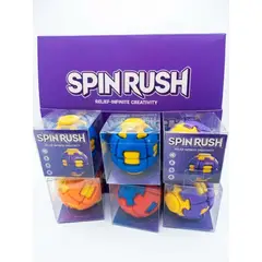 GENERICO - Pelota Antiestrés Giratoria 3D Helix Spin rush