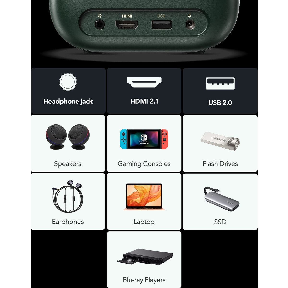 FORMOVIE - Xming Page One Proyector Inteligente con WiFi6 y Bluetooth, Proyector Nativo 1080P