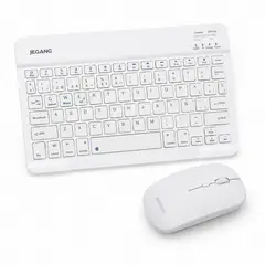 GENERICO - Kit Teclado y Mouse Bluetooth Inalámbrico Español Ñ para Tablet Notebook PC y Celular
