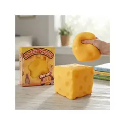 GENERICO - Squishy Antiestrés Gigante En Forma De Queso Amarillo