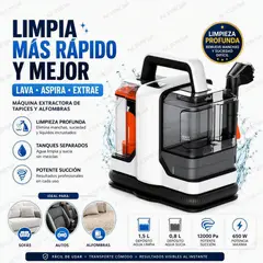 MOVI - Aspiradora Lavadora de Tapices | Elimina Manchas y Olores