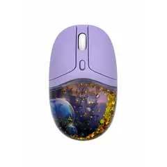 GENERICO - Mouse Inalámbrico Bluetooth 2.4 GHz Recargable USB-C Silencioso 4000 DPI con Efecto de Arena