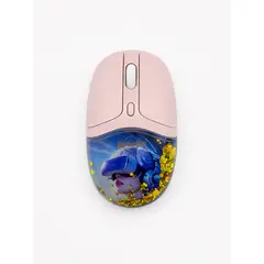 GENERICO - Mouse Inalámbrico Bluetooth 2.4 GHz Recargable USB-C Silencioso 4000 DPI con Efecto de Arena