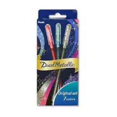 PENTEL - Set 7 Lápiz Gel Dual Metallic 1.0mm Tradicionales