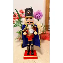 DULCE RESPLANDOR - CASCANUECES ADORNO NAVIDAD 25 CM TAMBOR