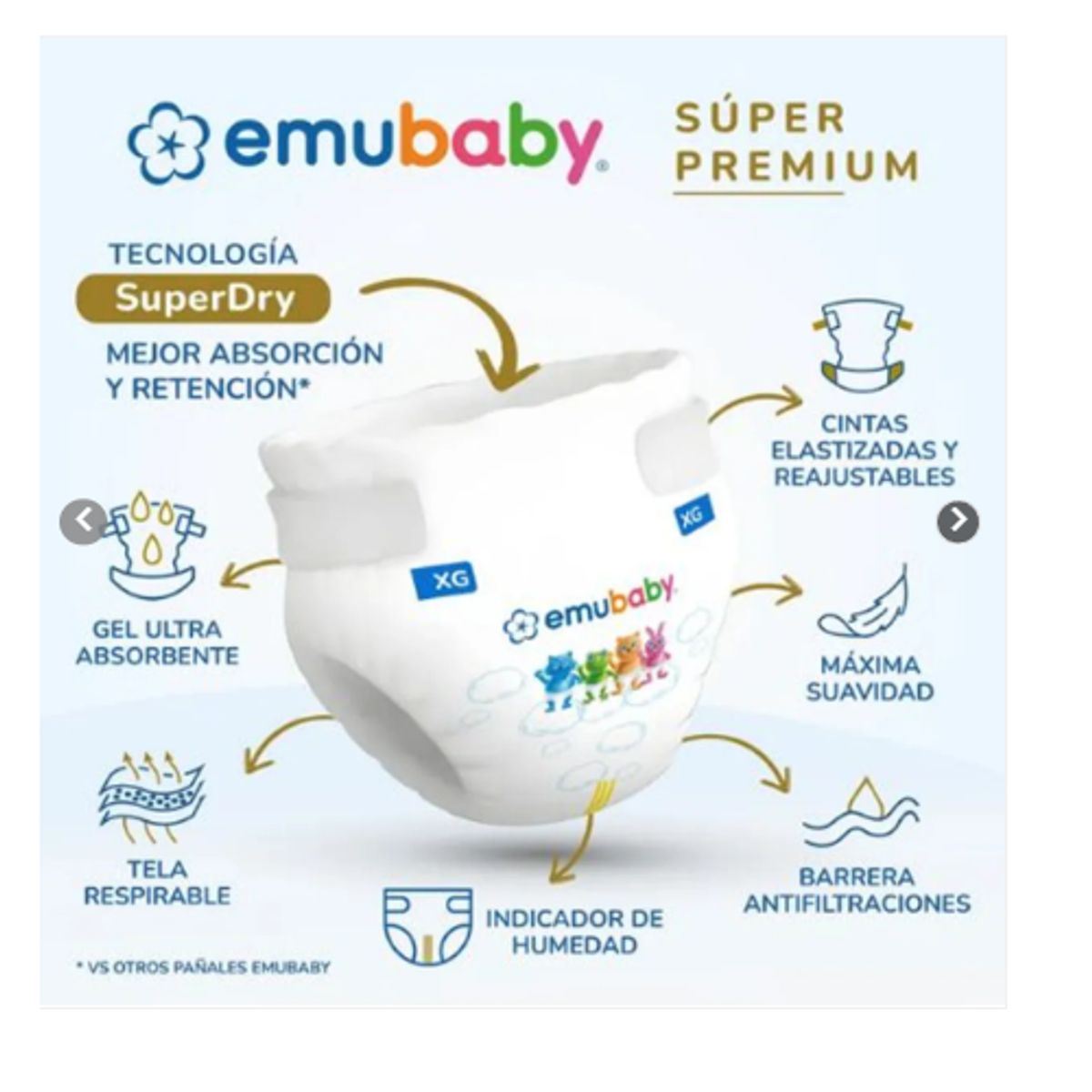 EMUBABY - Pañal emubaby G38
