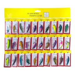 GENERICO - Kit 30 Señuelos De Pesca Rio Y Lago Para Trucha Salmon